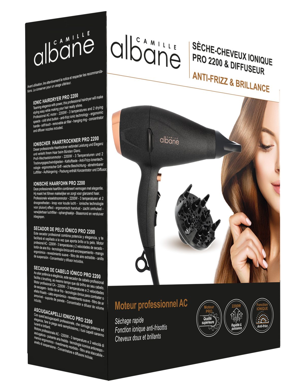 Sèche-cheveux triple fonction ionique - 2200 W main image 1